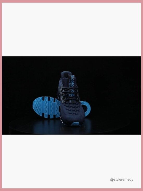 Men\'s TPU Sole Running Shoes with Hexagonal Mesh Upper main image 7